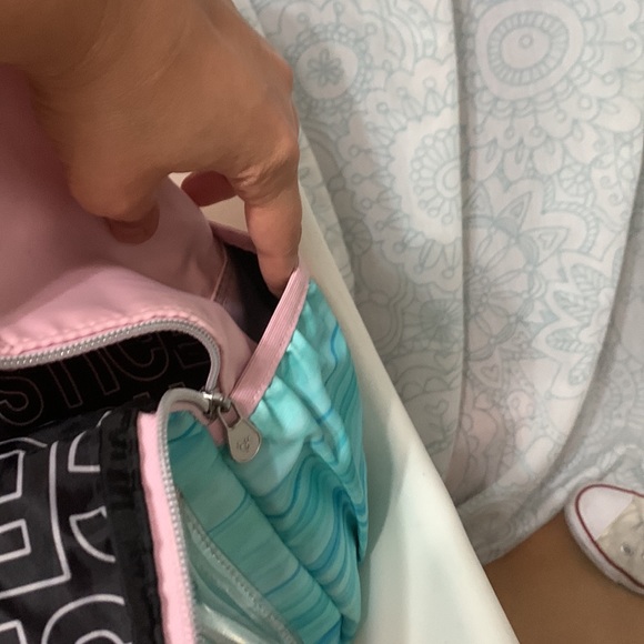 Justice Backpack & Lunchbox Lunch Bag Pink Aqua Girl - Picture 9 of 17